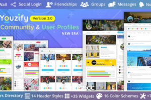 Youzify (formerly Youzer) v3.5.7 -BuddyPress社区和WordPress用户配置文件插件