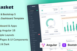 Rasket-Angular和Bootstrap管理仪表板模板