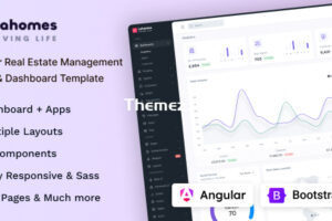 Lahomes-Angular 18房地产管理管理仪表板模板