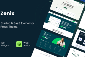 Zenix v4.0-技术创业和SaaS Elementor WordPress主题