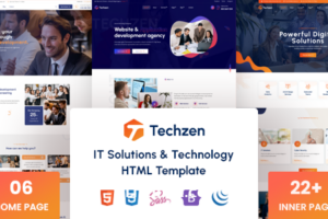Techzen v1.0-IT解决方案和技术HTML模板