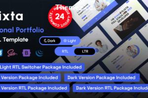 Flixta v1.0-个人作品集HTML模板