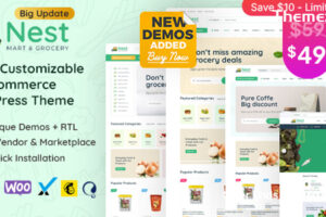 Nest v1.8.3-杂货店WooCommerce WordPress主题