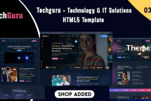 Techguru-技术和IT解决方案HTML5模板