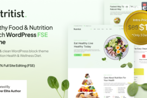 Nutritist v1.0.0–健康食品与营养教练FSE WordPress主题