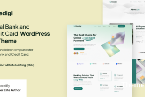 Credigi–数字银行和信用卡FSE WordPress主题