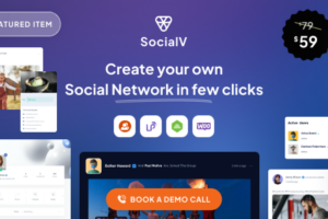 SocialV v2.1.0-社交网络和社区BuddyPress主题