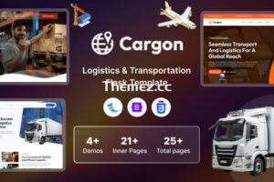 Cargon-物流、货物和运输瓶模板
