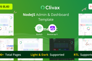 Clivax-NodeJS管理和仪表板模板