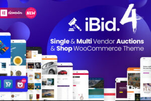 iBid v4.4.1-多供应商拍卖WooCommerce主题