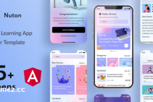 Nuton–在线学习平台Angular移动应用程序| PWA