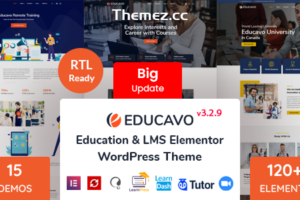 Educavo v3.2.9-在线课程和教育WordPress主题