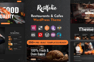 Restfolio v1.0.2-Elementor餐厅和咖啡馆WordPress主题