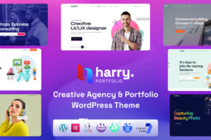 Harry v1.2.7-创意代理与作品集WordPress主题+RTL