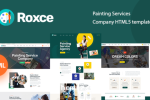 Roxce–绘画服务公司HTML5模板
