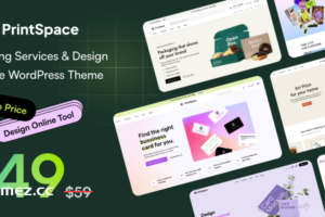 PrintSpace v1.3.7-打印服务和设计在线WooCommerce WordPress主题