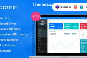 Bizadmin-多用途Bootstrap 4管理模板+UI工具包