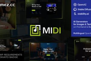 Midi v1.14-声音和音乐制作WordPress主题