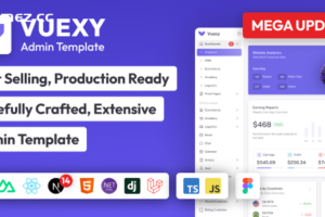 Vuexy v10.7.0-Vuejs、React、HTML和Laravel管理仪表板模板