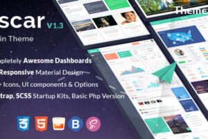 Oscar v1.3-HTML Bootstrap 4管理模板