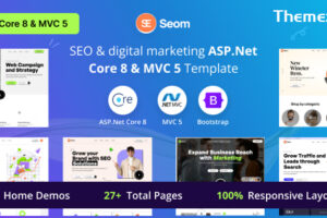 Seom – SEO & digital marketing ASP.Net Core & MVC Template