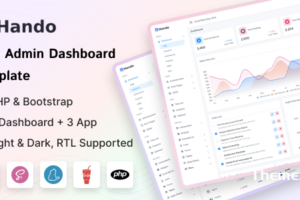 Hando-PHP管理和仪表板模板