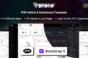 Boron v1.0.1-PHP管理和仪表板模板