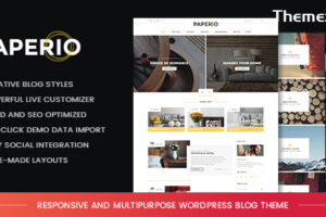 Paperio v2.9-响应式和多用途博客主题