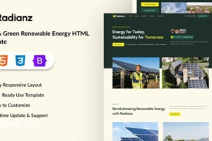 Radianz-太阳能和绿色可再生能源HTML模板